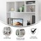 Flash Furniture Lotus Desktop Bookshelf Storage Organizer with Multiple Cubbies in White NAN-17295-WH-GG - alternate 6